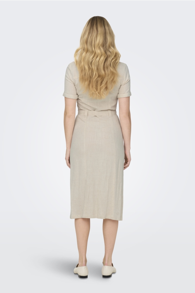 ONLSIESTA SS LINEN BL SHIRT DRESS P 15347210 Moonbeam